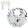 Discus Lock Ar Atslēgām 2 Pcs Sudraba 8 X 2.8 X 8 Cm Vidaxl