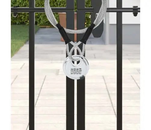 Discus Lock Ar Atslēgām 2 Pcs Sudraba 7 X 2.3 X 7 Cm Vidaxl