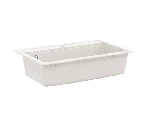 Izlietne Balts 795 X 505 Mm 80% Kvarca Un 20% Sveķu Vidaxl