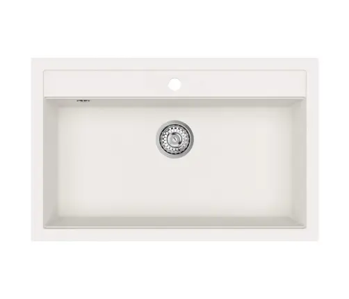Izlietne Balts 795 X 505 Mm 80% Kvarca Un 20% Sveķu Vidaxl
