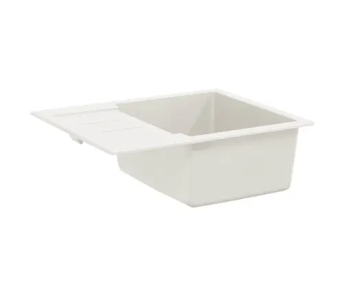 Izlietne Balts 620 X 500 Mm 80% Kvarts Un 20% Sveķi Vidaxl