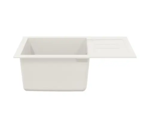 Izlietne Balts 620 X 500 Mm 80% Kvarts Un 20% Sveķi Vidaxl