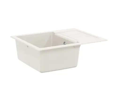 Izlietne Balts 620 X 500 Mm 80% Kvarts Un 20% Sveķi Vidaxl