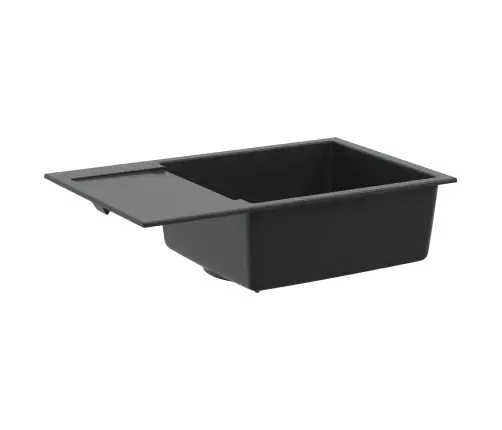 Kriauklė Juoda 780 X 500 Mm 80% Kvarcas Ir 20% Derva