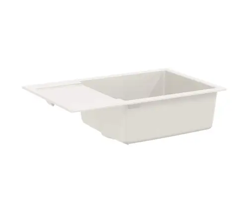 Izlietne Balts 780 X 500 Mm 80% Kvarts Un 20% Sveķi Vidaxl