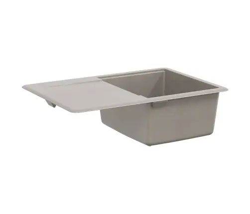 Izlietne Pelēka 670 X 460 Mm 80% Kvarts Un 20% Sveķi Vidaxl