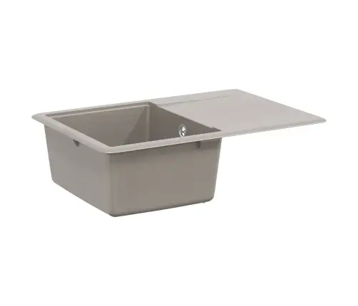 Izlietne Pelēka 670 X 460 Mm 80% Kvarts Un 20% Sveķi Vidaxl