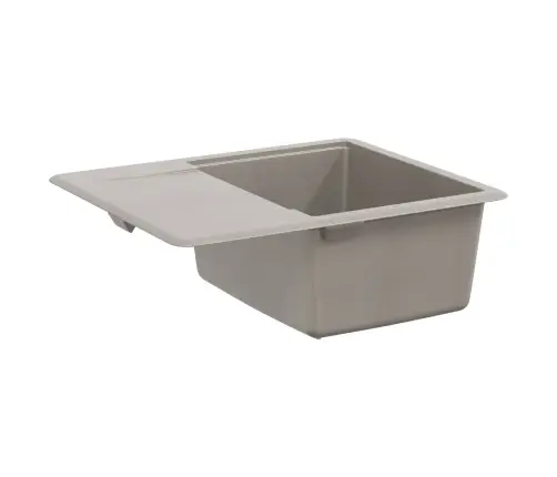 Izlietne Pelēka 560 X 460 Mm 80% Kvarts Un 20% Sveķi Vidaxl