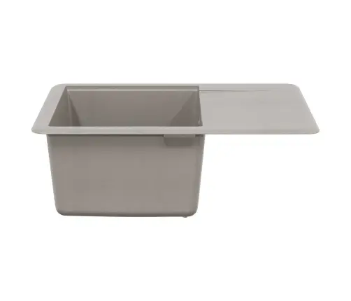 Izlietne Pelēka 560 X 460 Mm 80% Kvarts Un 20% Sveķi Vidaxl