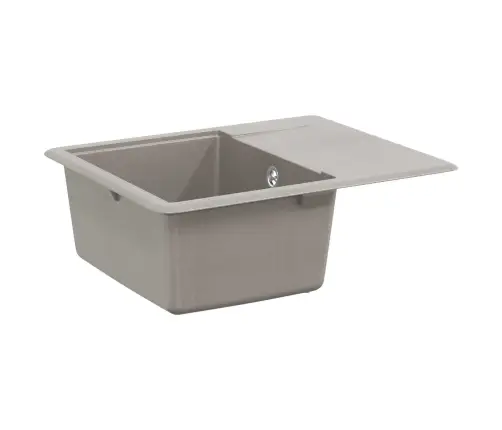 Izlietne Pelēka 560 X 460 Mm 80% Kvarts Un 20% Sveķi Vidaxl