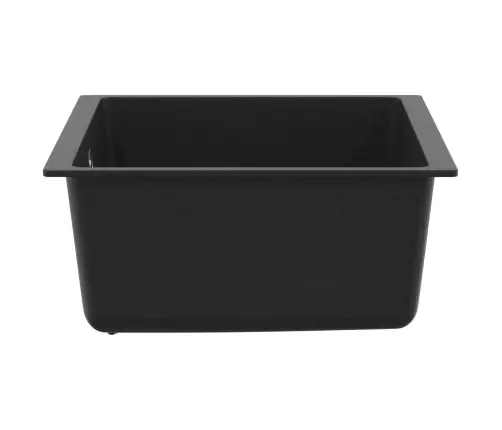 Izlietne Melna 430 X 460 Mm 80% Kvarts Un 20% Sveķi Vidaxl