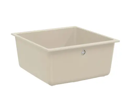 Izlietne Bēša 430 X 460 Mm 80% Kvarts Un 20% Sveķi Vidaxl