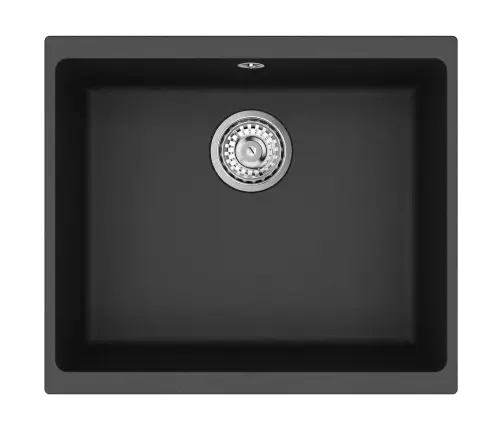 Izlietne Melna 530 X 460 Mm 80% Kvarts Un 20% Sveķi Vidaxl