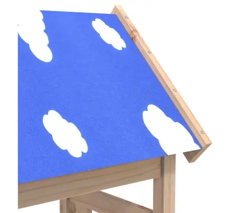 Žaidimų Bokštas Ruda 52.5 X 46.5 X 208 Cm Kietos Pušies Mediena