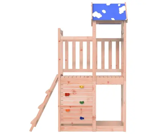 Spēļu Tornis Brūna 110,5 X 52,5 X 215Cm Cieta Douglas Koksne Vidaxl