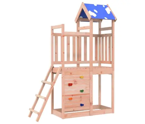 Spēļu Tornis Brūna 110,5 X 52,5 X 215Cm Cieta Douglas Koksne Vidaxl