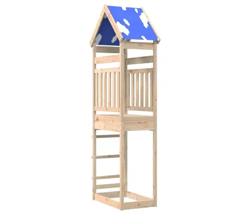 Spēļu Tornis Brūna 52,5 X 85 X 265 Cm Ciets Priedes Koks Vidaxl