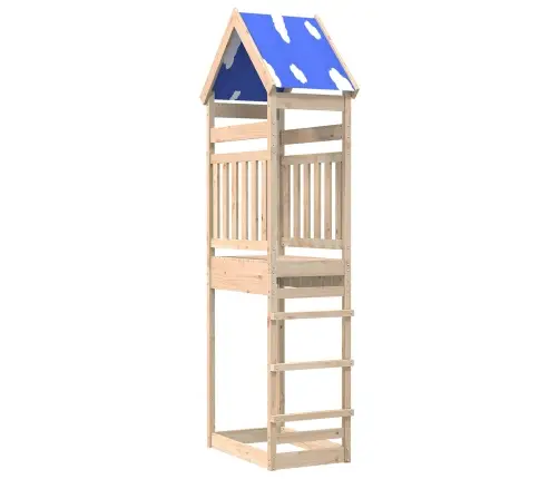 Spēļu Tornis Brūna 52,5 X 85 X 265 Cm Ciets Priedes Koks Vidaxl