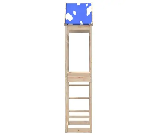 Spēļu Tornis Brūna 52,5 X 85 X 265 Cm Ciets Priedes Koks Vidaxl