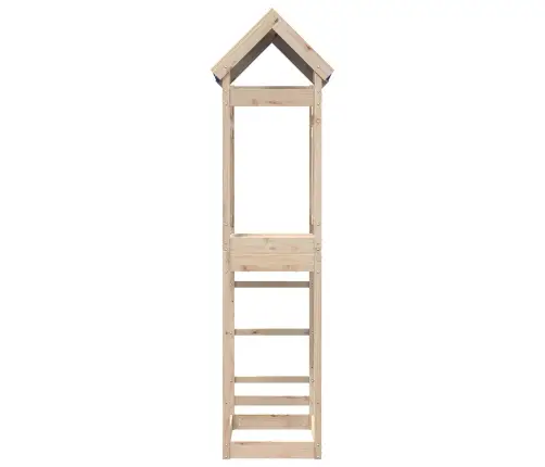 Spēļu Tornis Brūna 52.5 X 85 X 239 Cm Ciets Priedes Koks Vidaxl