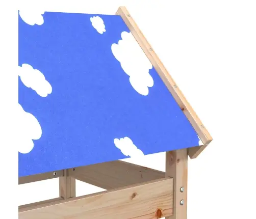 Spēļu Tornis Brūna 85 X 52,5 X 239 Cm Ciets Priedes Koks Vidaxl