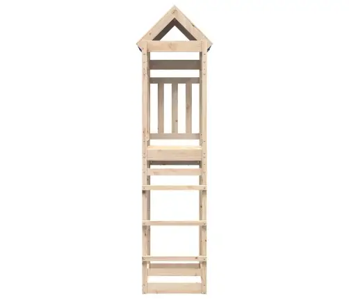 Spēļu Tornis Brūna 85 X 52,5 X 239 Cm Ciets Priedes Koks Vidaxl