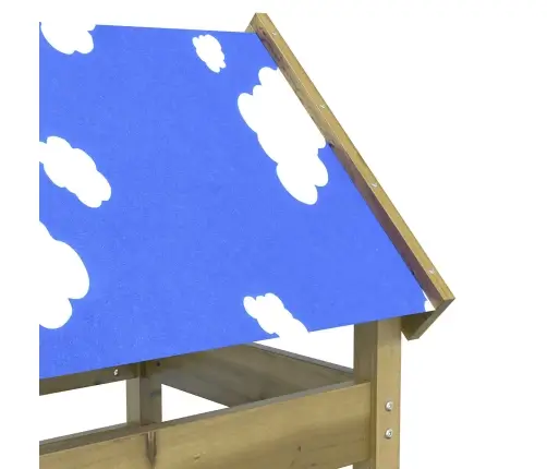 Spēļu Tornis Brūna 85 X 52,5 X 239 Cm Cieta Impregnēta Koksne Vidaxl