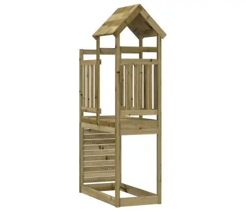 Spēļu Tornis Brūna 53 X 110,5 X 214 Cm Cieta Impregnēta Koksne Vidaxl