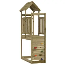 Spēļu Tornis Brūna 53 X 110,5 X 214 Cm Cieta Impregnēta Koksne Vidaxl Spēļu Tornis Brūna 53 X 110,5 X 214 Cm Cieta Impregnēta Koksne Vidaxl