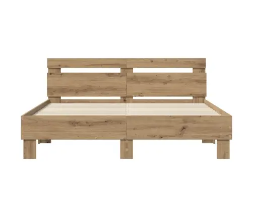 Gultas Rāmis Artisānā Ozols 160 X 200 Cm Inženierijas Koks Vidaxl