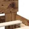 Gultas Rāmis Vecs Koks 120 X 200 Cm Inženierijas Koks Vidaxl