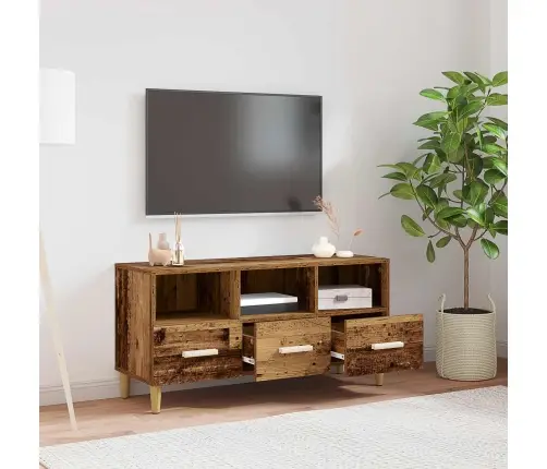 Televizoriaus Spintelė Su Stalčių Senas Medis 102 X 36 X 50 Cm