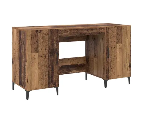 Galds Ar Durvīm Vecs Koks 140 X 50 X 75 Cm Inženierijas Koks Vidaxl