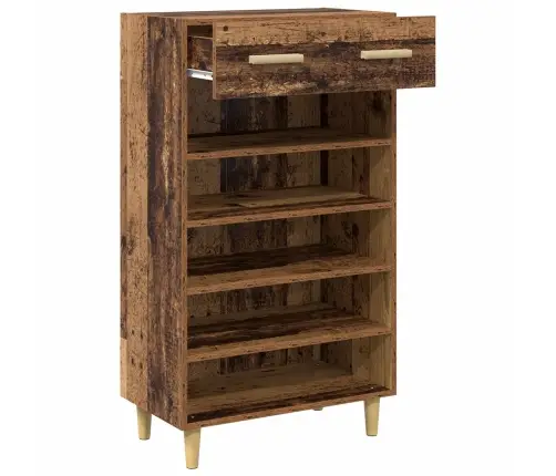 Apavu Skapis Vecs Koks 60 X 35 X 105 Cm Inženierijas Koks Vidaxl