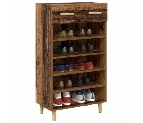 Apavu Skapis Vecs Koks 60 X 35 X 105 Cm Inženierijas Koks Vidaxl