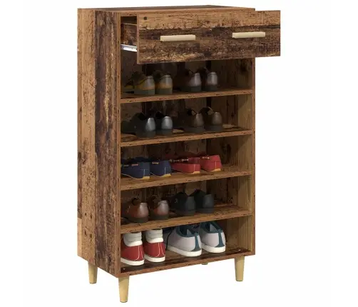 Apavu Skapis Vecs Koks 60 X 35 X 105 Cm Inženierijas Koks Vidaxl