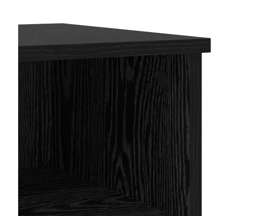 Gultas Skapis Melns Ozolkoks 40 X 35 X 50 Cm Inženierijas Koks Vidaxl