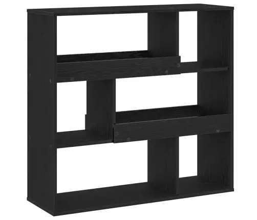 Grāmatu Plaukts Melns Ozolkoks 100 X 33 X 94,5 Cm Vidaxl