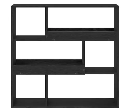 Grāmatu Plaukts Melns Ozolkoks 100 X 33 X 94,5 Cm Vidaxl