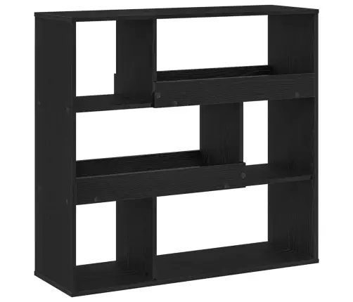 Grāmatu Plaukts Melns Ozolkoks 100 X 33 X 94,5 Cm Vidaxl