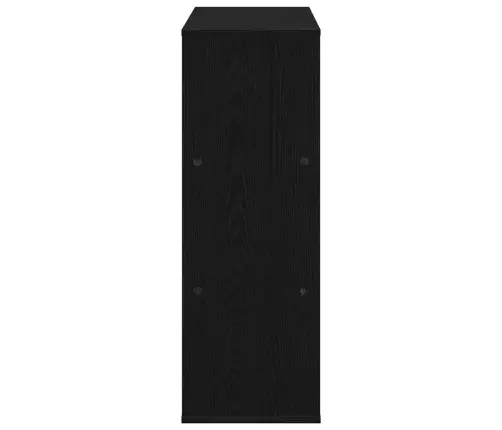 Grāmatu Plaukts Melns Ozolkoks 100 X 33 X 94,5 Cm Vidaxl