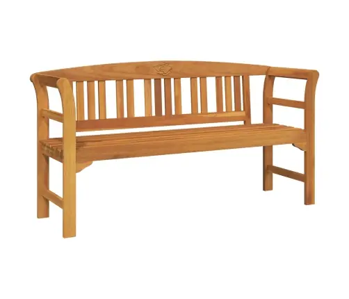 Mēbeļu Komplekts Ar Spilvenu 4 Pcs Dabiska Cietā Akācijas Koks Vidaxl