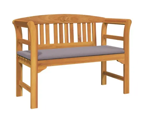 Mēbeļu Komplekts Ar Spilvenu 3 Pcs Dabiska Cietā Akācijas Koks Vidaxl