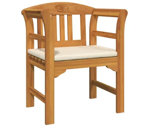 Mēbeļu Komplekts Ar Spilvenu 2 Pcs Dabiska Cietā Akācijas Koks Vidaxl