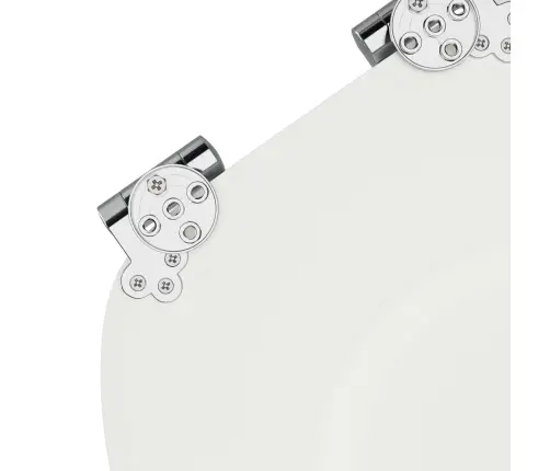 Tualetes Sēdeklis Balts 44 X 38 Cm Mdf Plāksne Vidaxl