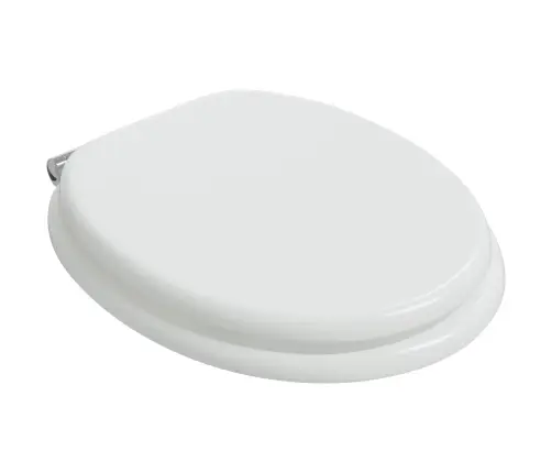 Tualetes Sēdeklis Balts 44 X 38 Cm Mdf Plāksne Vidaxl