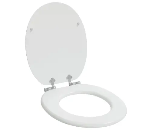 Tualetes Sēdeklis Balts 44 X 38 Cm Mdf Plāksne Vidaxl