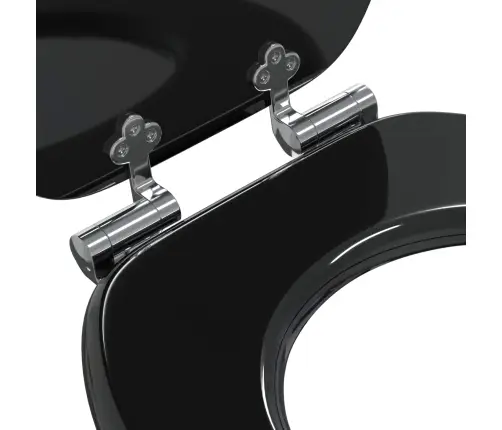 Tualetes Sēdeklis Melna 44 X 38 Cm Mdf Plāksne Vidaxl