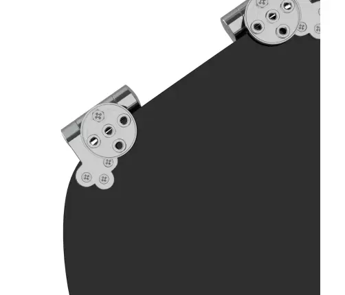 Tualetes Sēdeklis Melna 44 X 38 Cm Mdf Plāksne Vidaxl