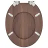 Minkštai Užsidarantis Tualeto Dangtis Ruda 44 X 38 Cm